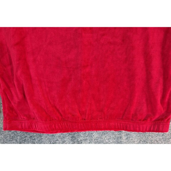 Juicy Couture XL Red Wine Velour Pullover Crown Logo Girl's Long Sleeve - Picture 11 of 15